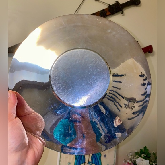 Elegant Silver Decorative Plate. Almost vintage - Picture 3 of 4